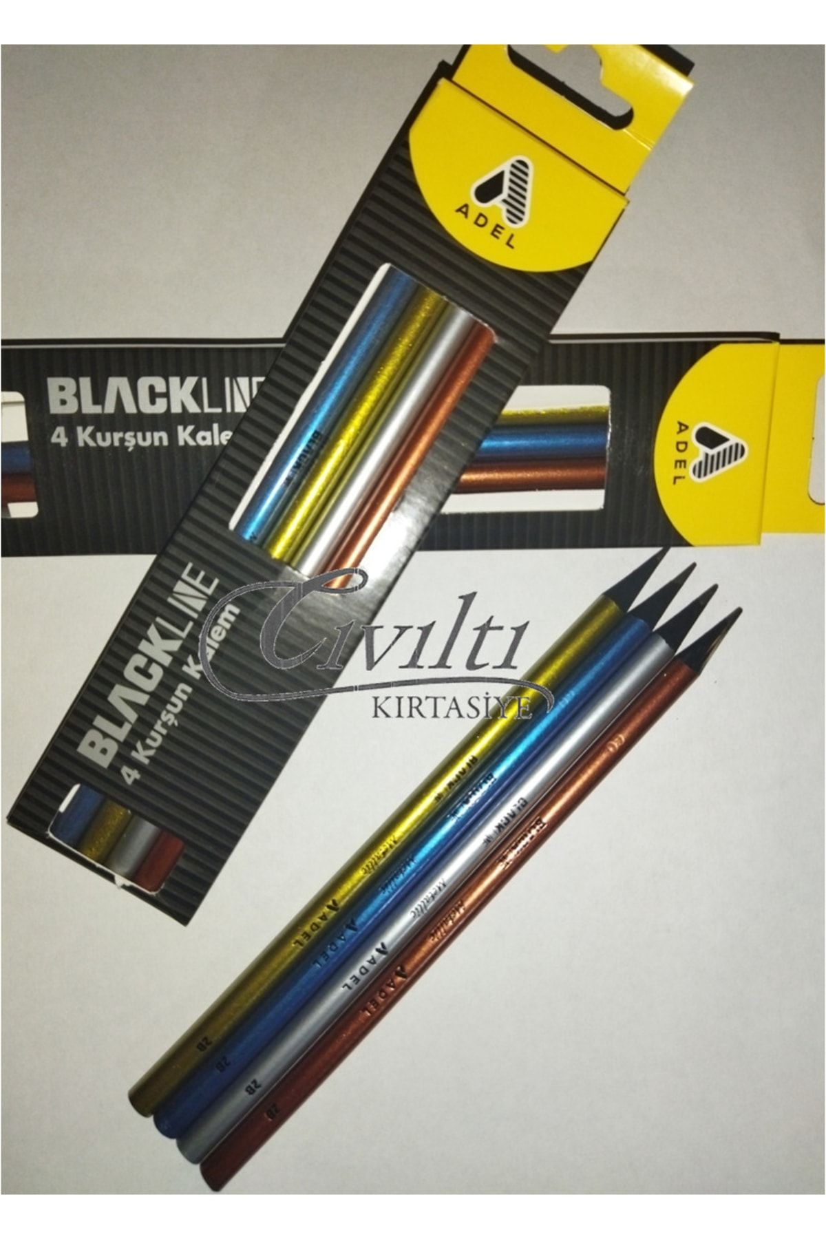 Adel Blackline Kurşun Kalem 2b 12 Adet