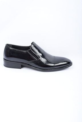 Siyah Rugan Hakiki Deri Erkek Klasik Ayakkabı Chelsy P7720S2510