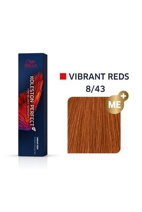 Koleston Perfect Me+ 8/43 Vibrant Reds Kalıcı Saç Boyası 60 ml 8005610663807