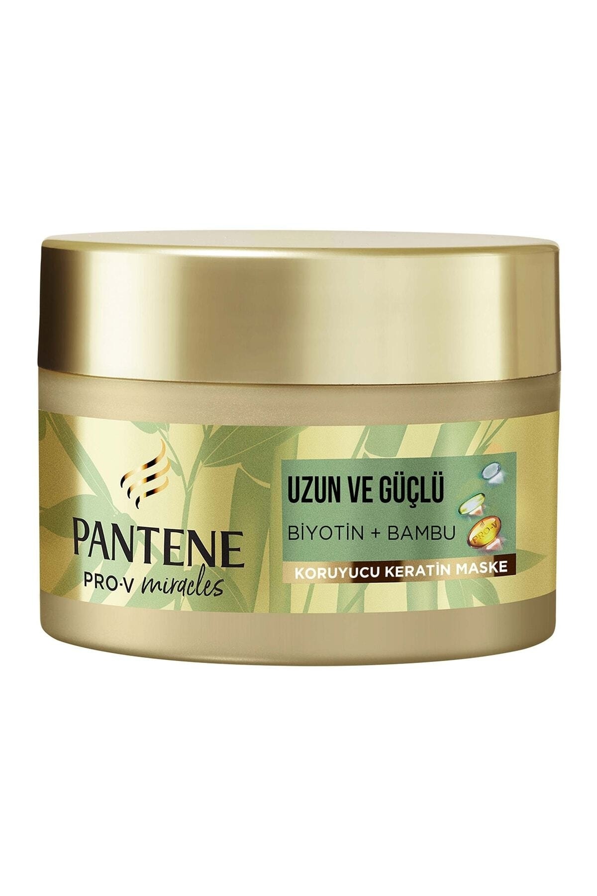 - Uzun ve Güçlü saclar için Keratin Koruyucu Dökülme Karşıtı Maske, Bambu ve Biyotinli, 160ml — SEMİHERDEM03844 — تصویر 2 از 8