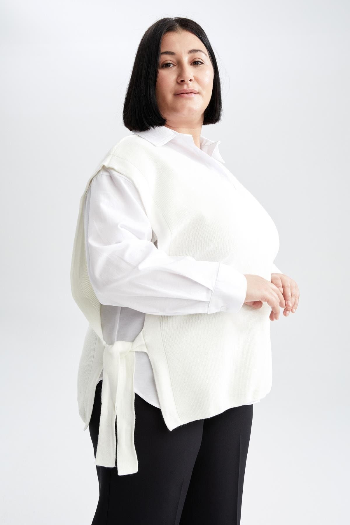 Ladies plus size knitwear best sale