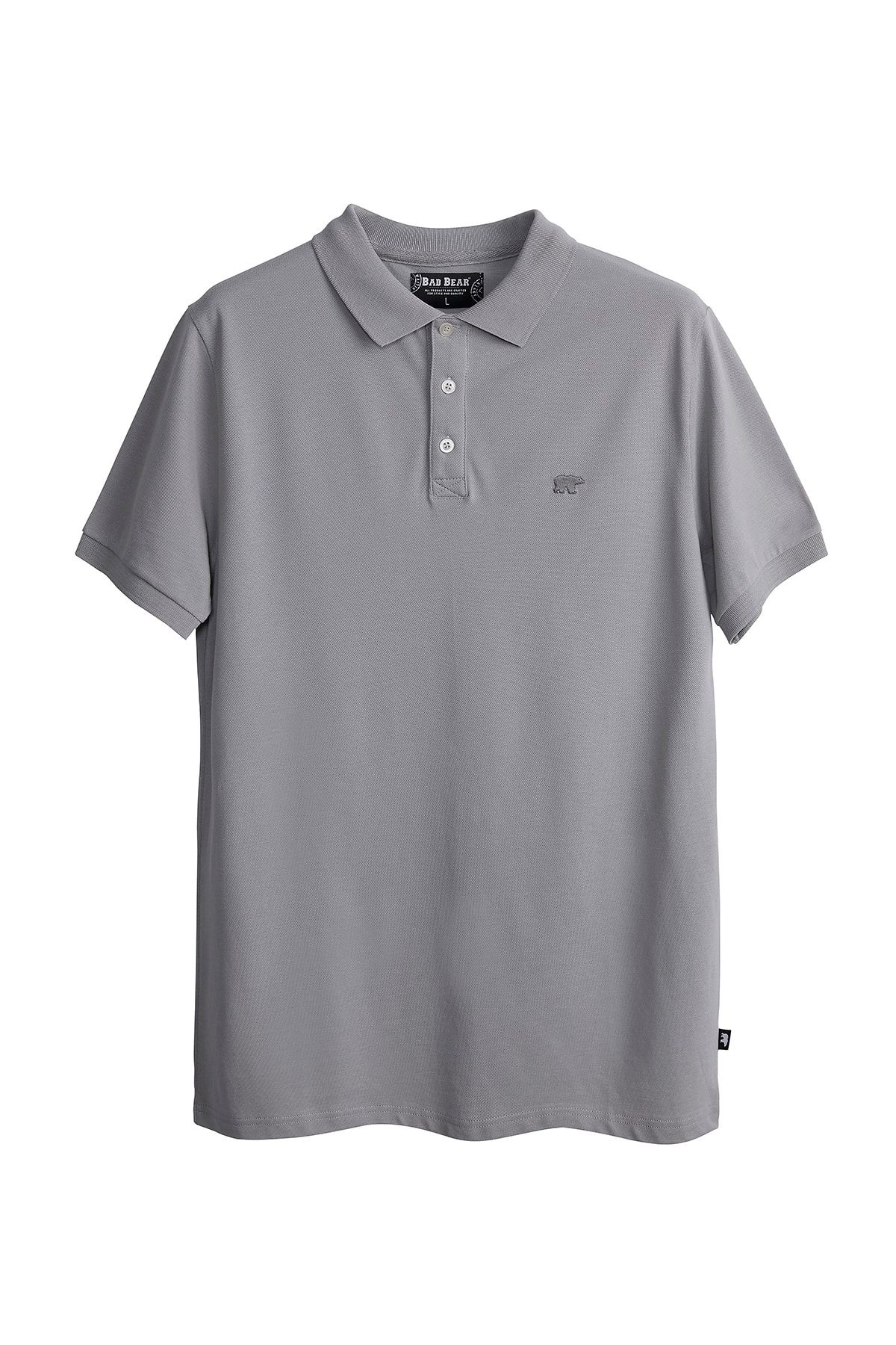 Bad Bear Polo T shirt Gray Regular fit Trendyol