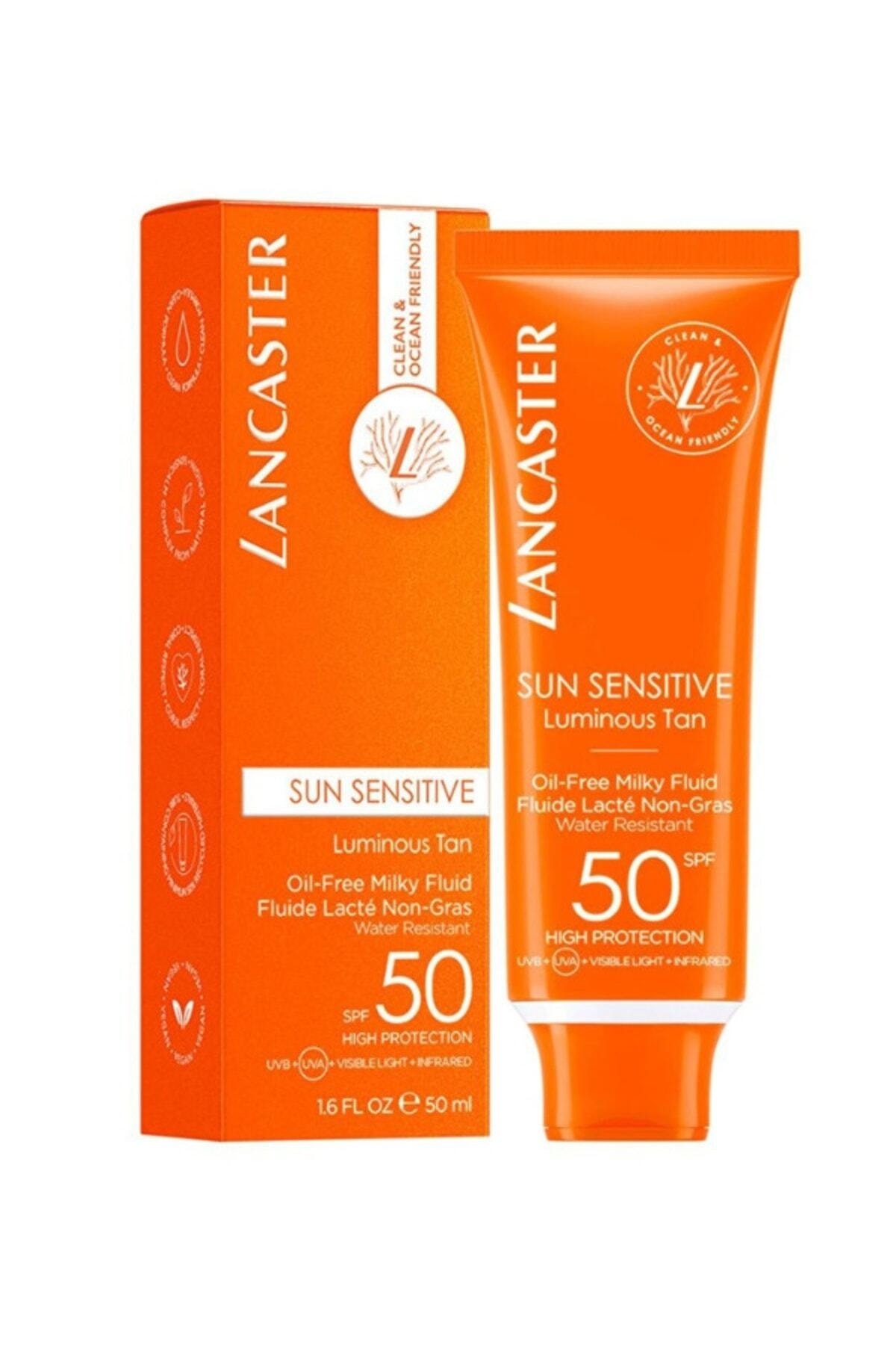 Lancaster Md.beauty Sun Sensitive Oil-free Milky Fluid Spf50 50ml