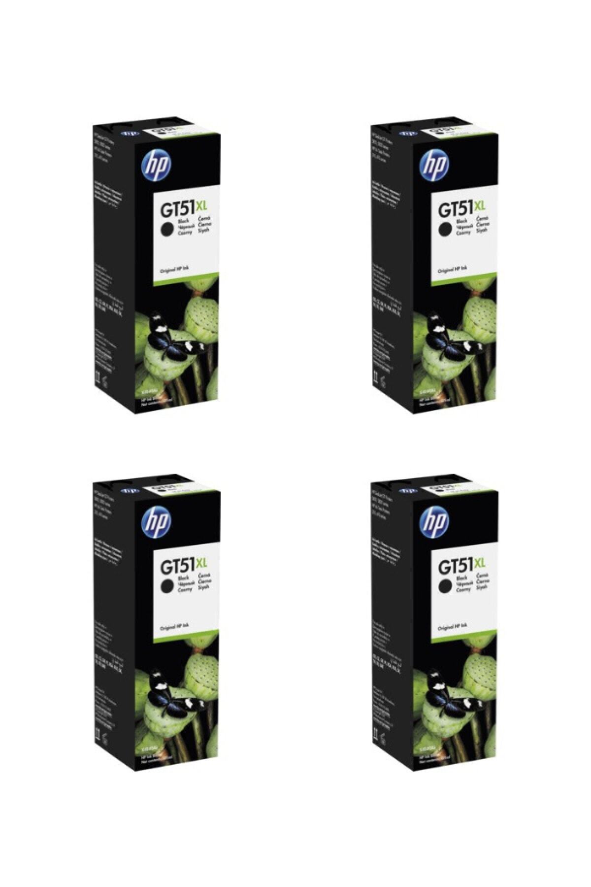HP Gt51xl Ink Tank 319 Orjinal 4'lü Siyah Mürekkep