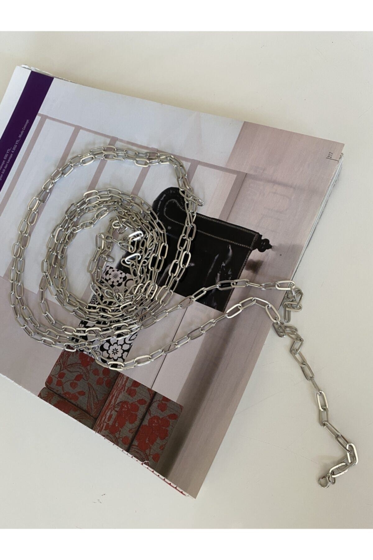 کمربند مردانه نقره اي Maiden moda | UZZ201023KM اورجینال - تصویر 2