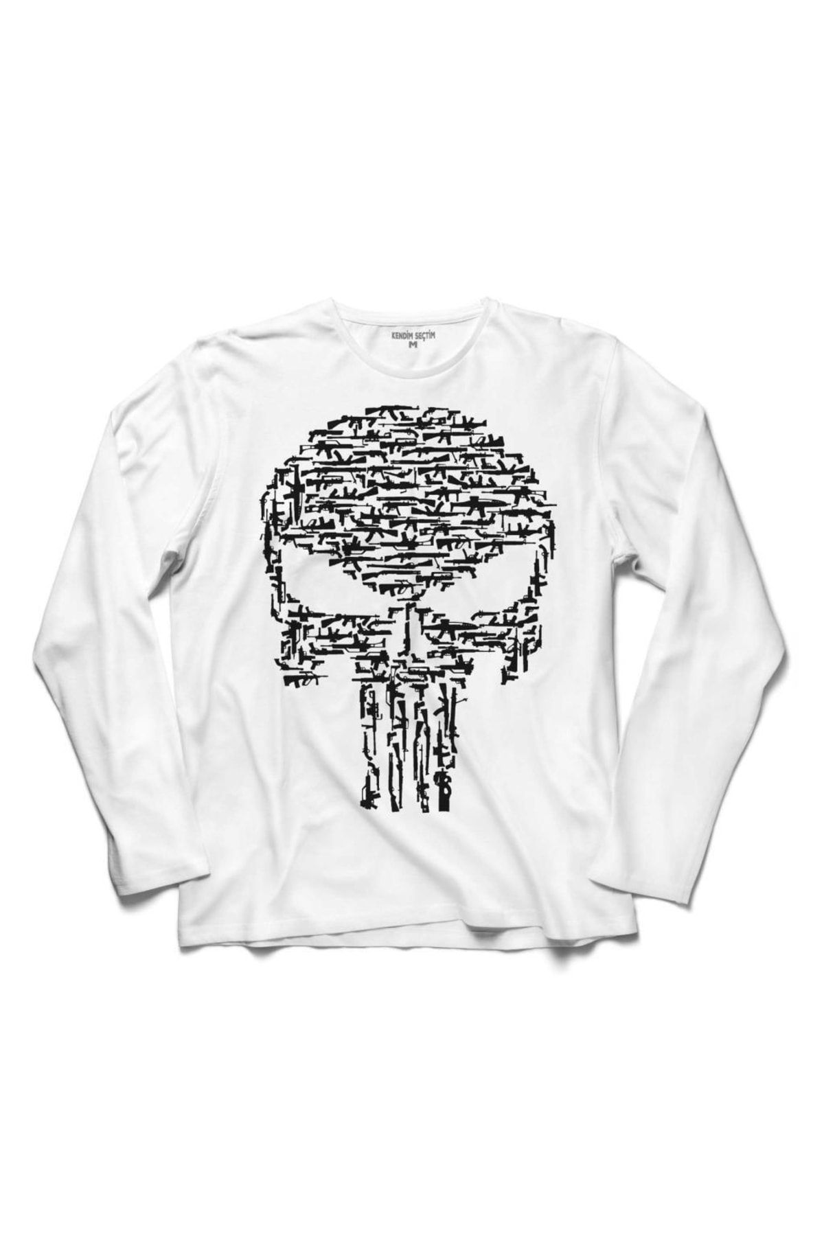 Kendim Seçtim Tricou Cu Mânecă Lungă The Punisher Punisher 2 Unisex - XL