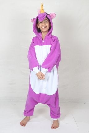 Çocuk Kigurumi Unicorn Kostumu Gereksiz Şeyler Hayvan Kostümü uni0044