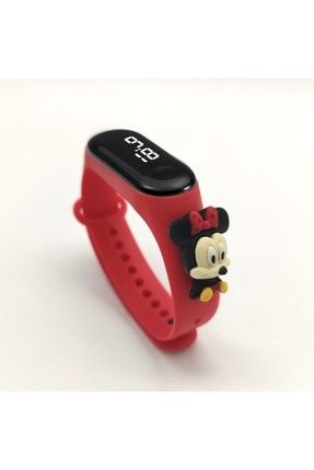 Minnie Mouse Dokunmatik Led Dijital Çocuk Saat Mickey09