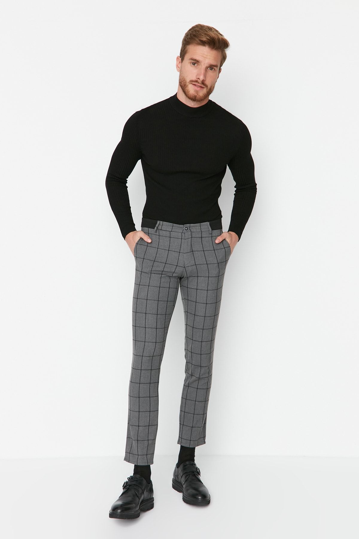Trendyol Collection Hose Grau Slim