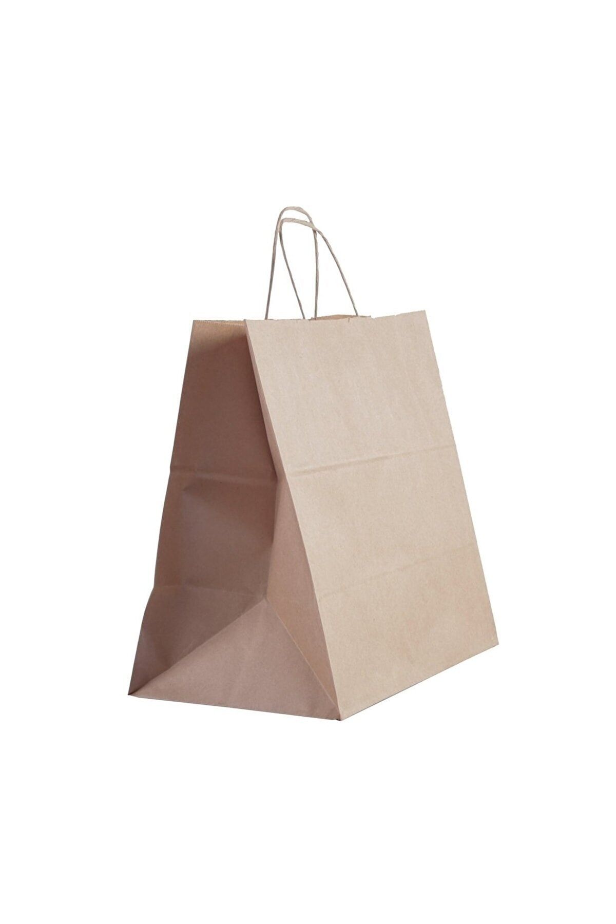 gurmender Geantă Din Hârtie Kraft Cu Mâner Răsucit 33x20x33 (25 Bucăți) - One Size