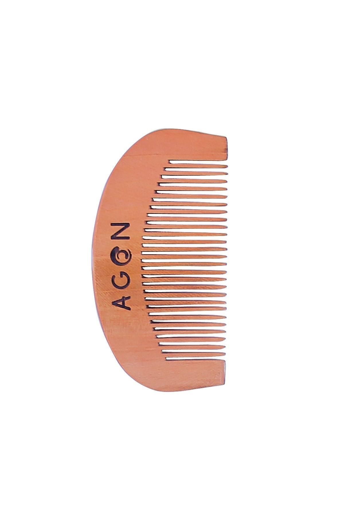 شانه چوبی طبیعی بیضی شکل Agon