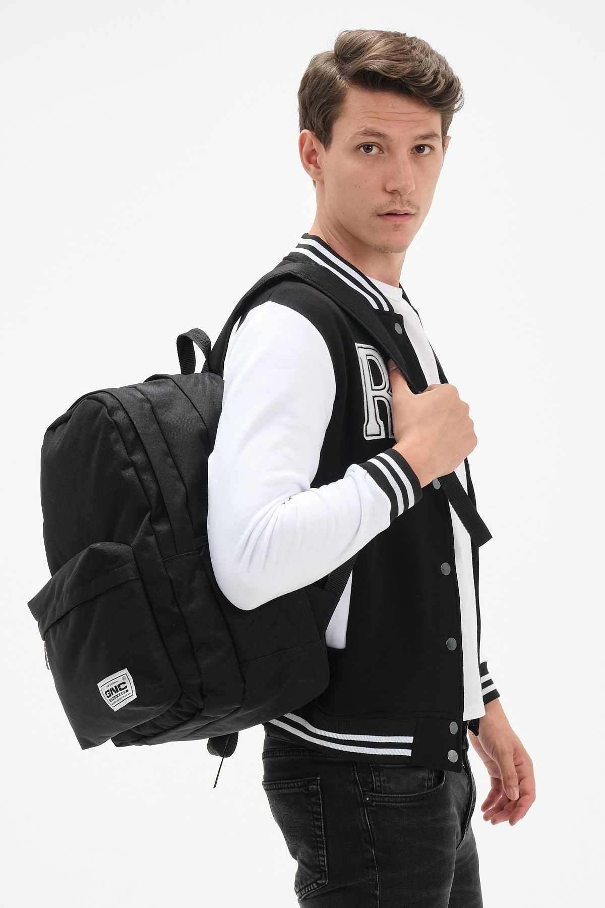 کوله پشتی زنانه مشکی Ensar Çanta | gnc1 اورجینال - تصویر 8