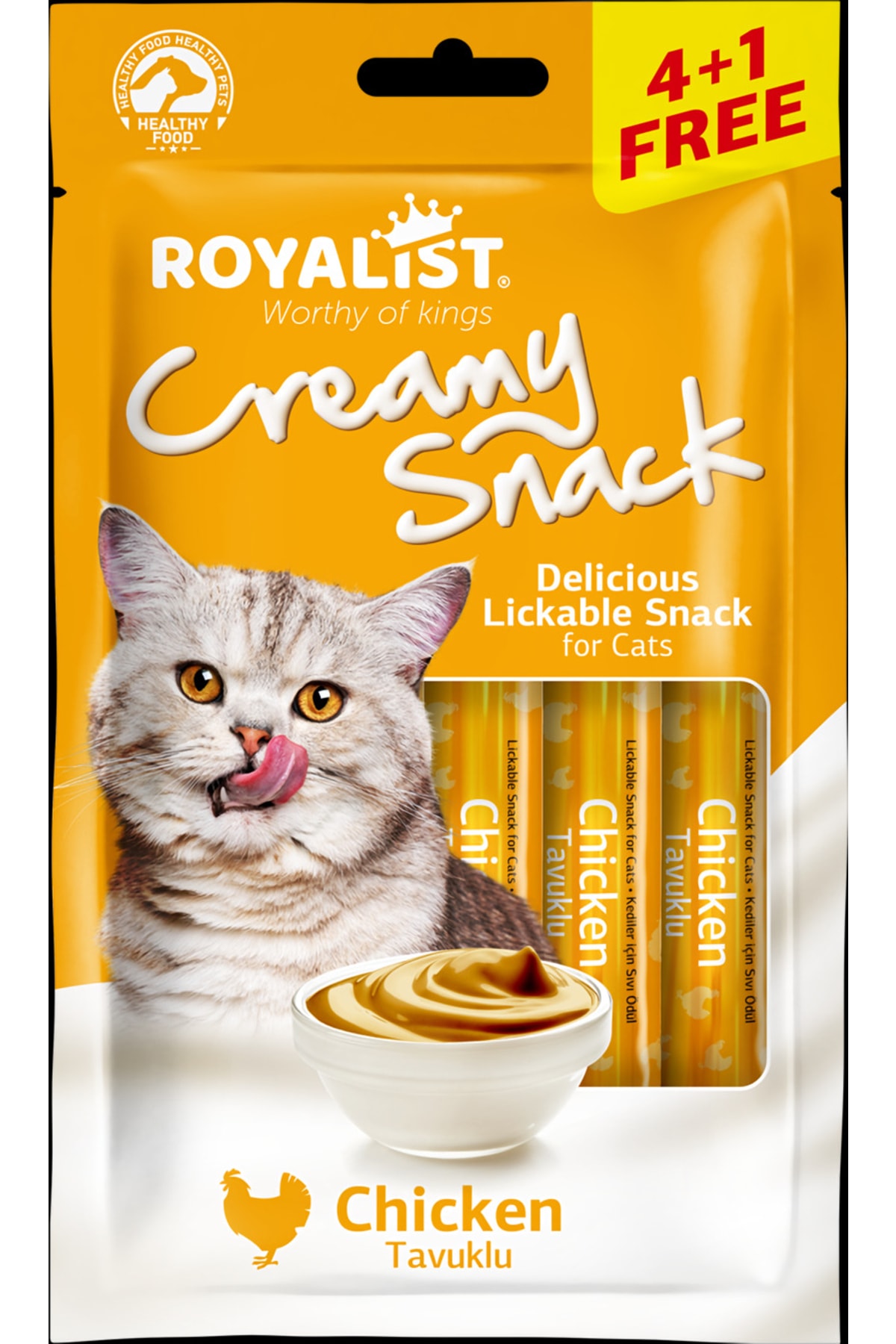 Royalist Creamy Snack-chicken Tavuklu Kedi Ödül Maması 75 gr