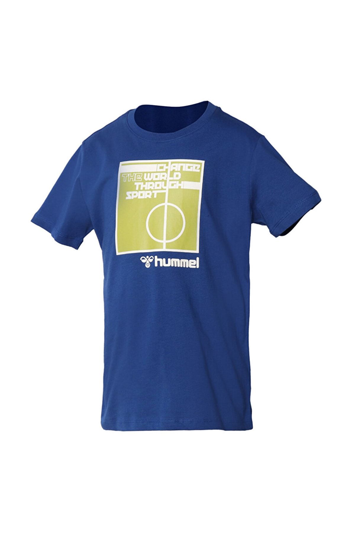 hummel تی شرت مردان آبی چاپ شده 911598-1010 HMLNALA S/S