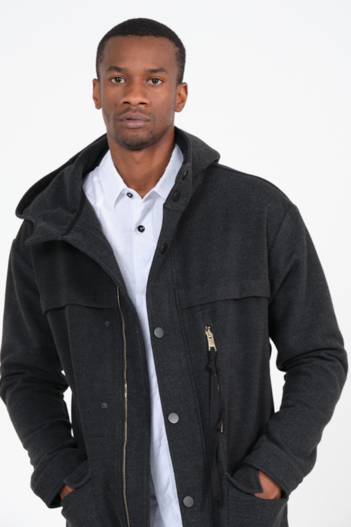 Ex-pent  Kapüşonlu Cepli Kaban - Görsel 4