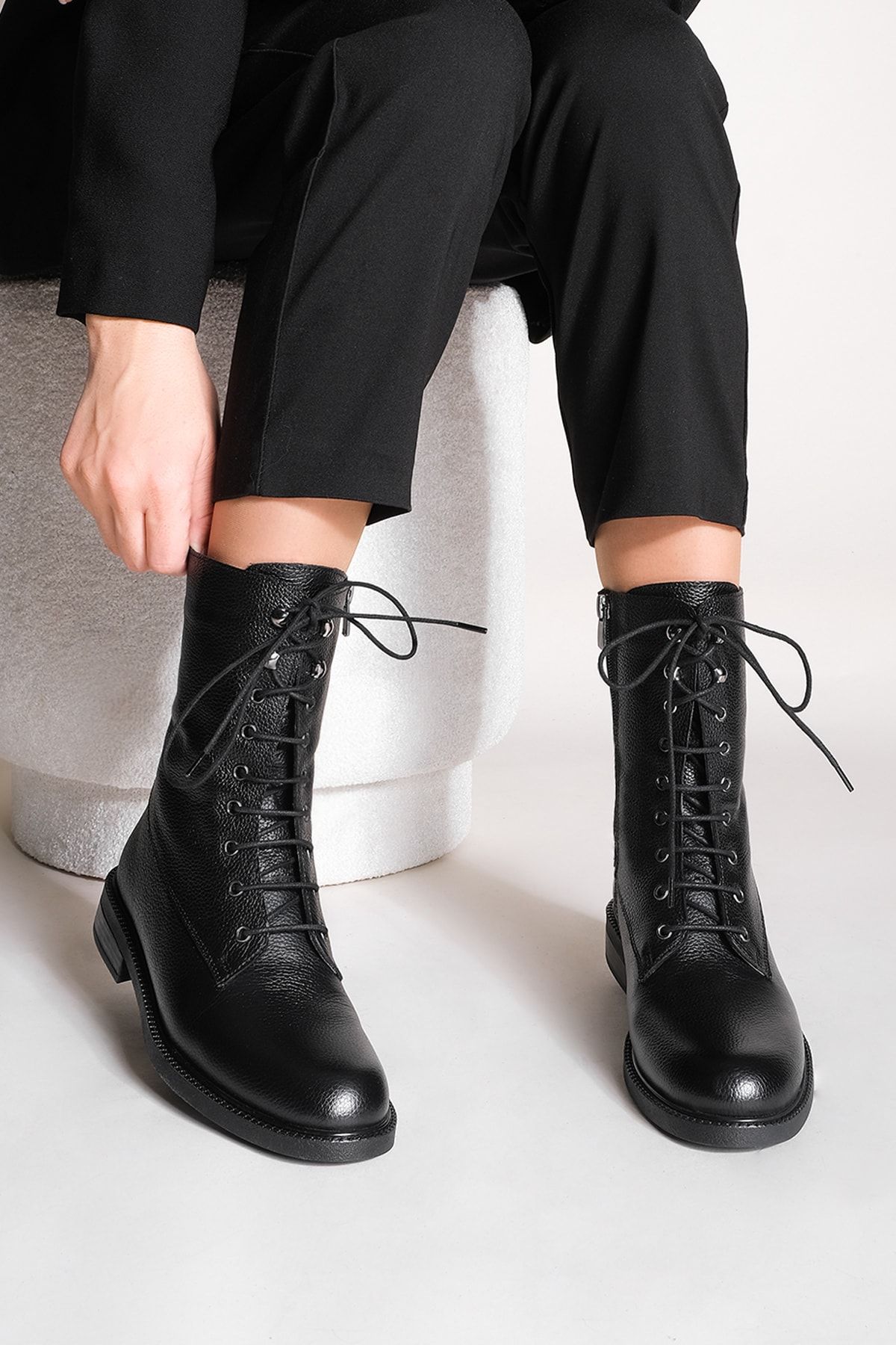 Zign military boots best sale in black