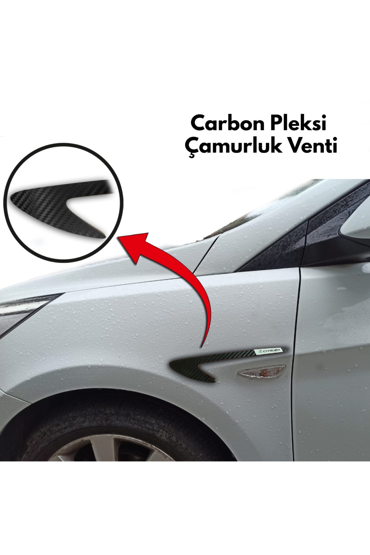 Genel Markalar Citroen C-elysee Carbon Çamurluk Venti (sağ - Sol Takım) Uyumlu