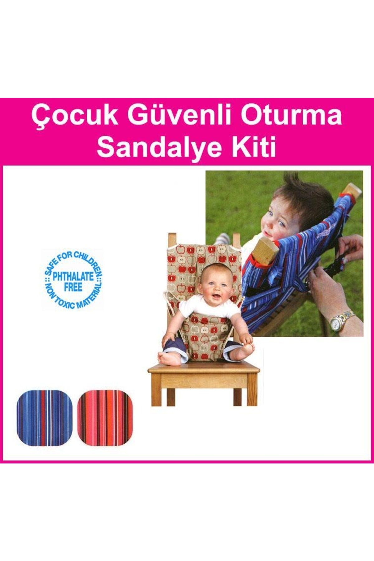PORTAKAL SAFETY Pembe Güvenli Oturma Sandalye Kiti fotoğrafı 2 (önizleme)