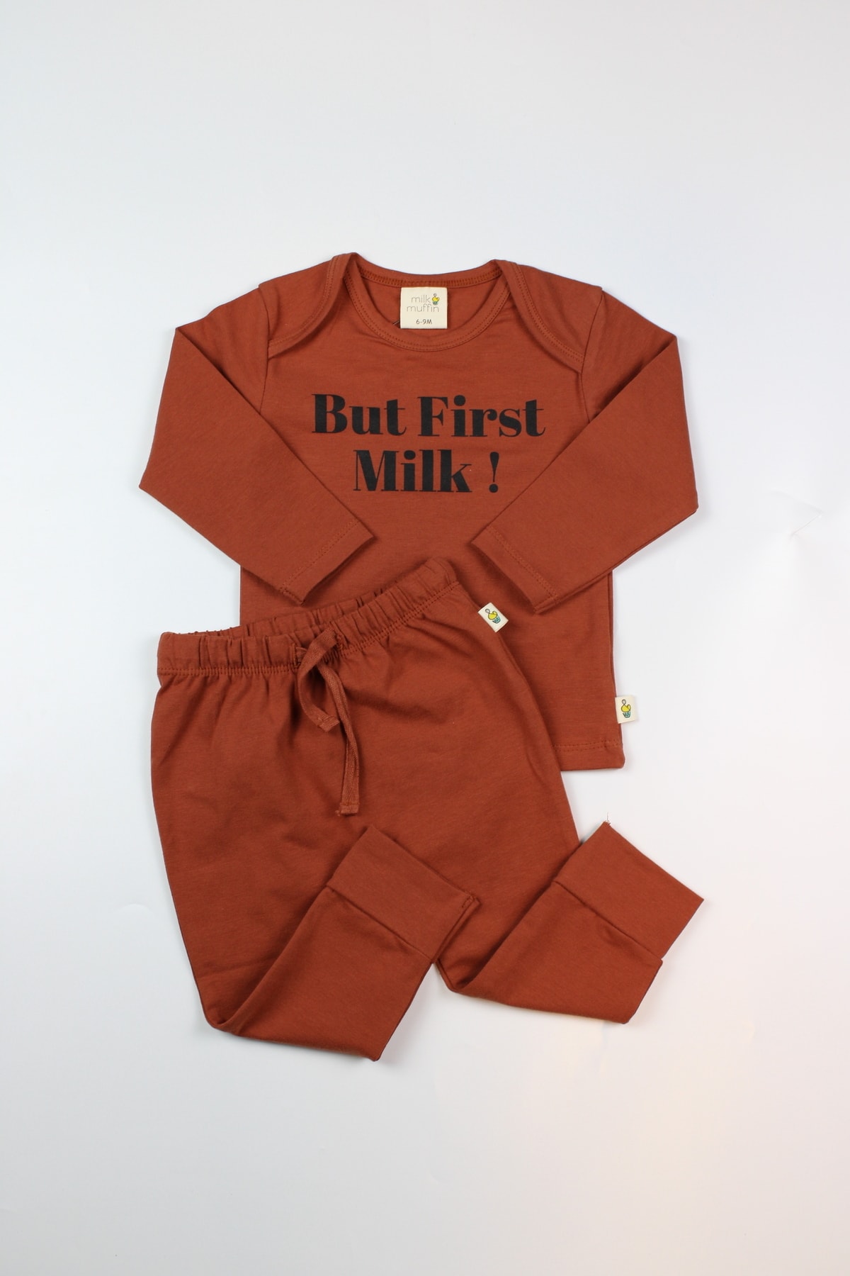 Milk & Muffin 522-but Fırst Mılk Organik Kiremit Bebek Takım