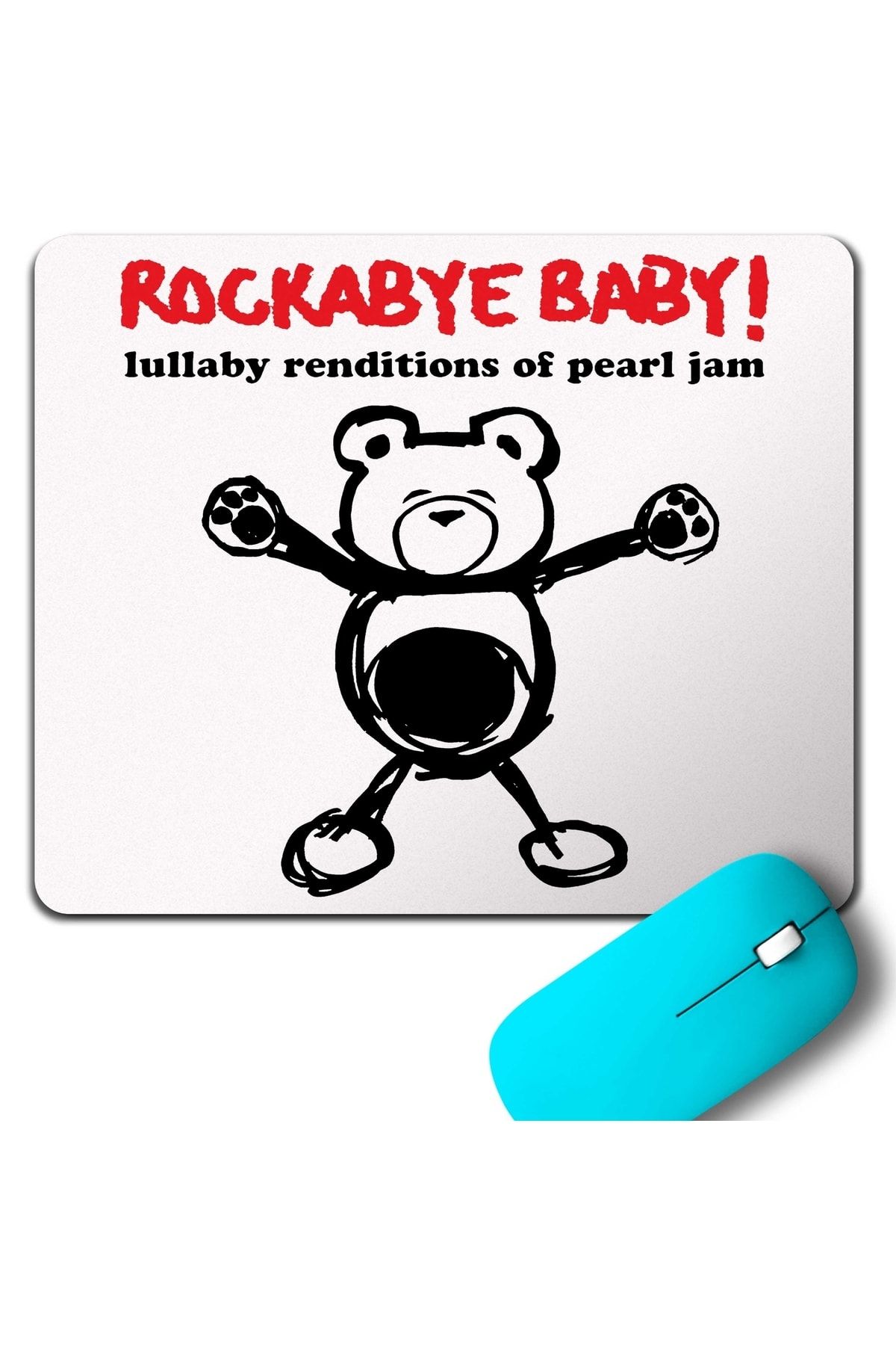 Kendim Se tim Rockabye Baby Pearl Jam Alive Logo Mouse Pad
