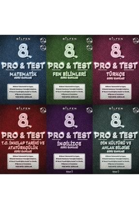 8.sınıf Pro&test Soru Bankaları Seti Deneme Hediyeli 9786057669957-S