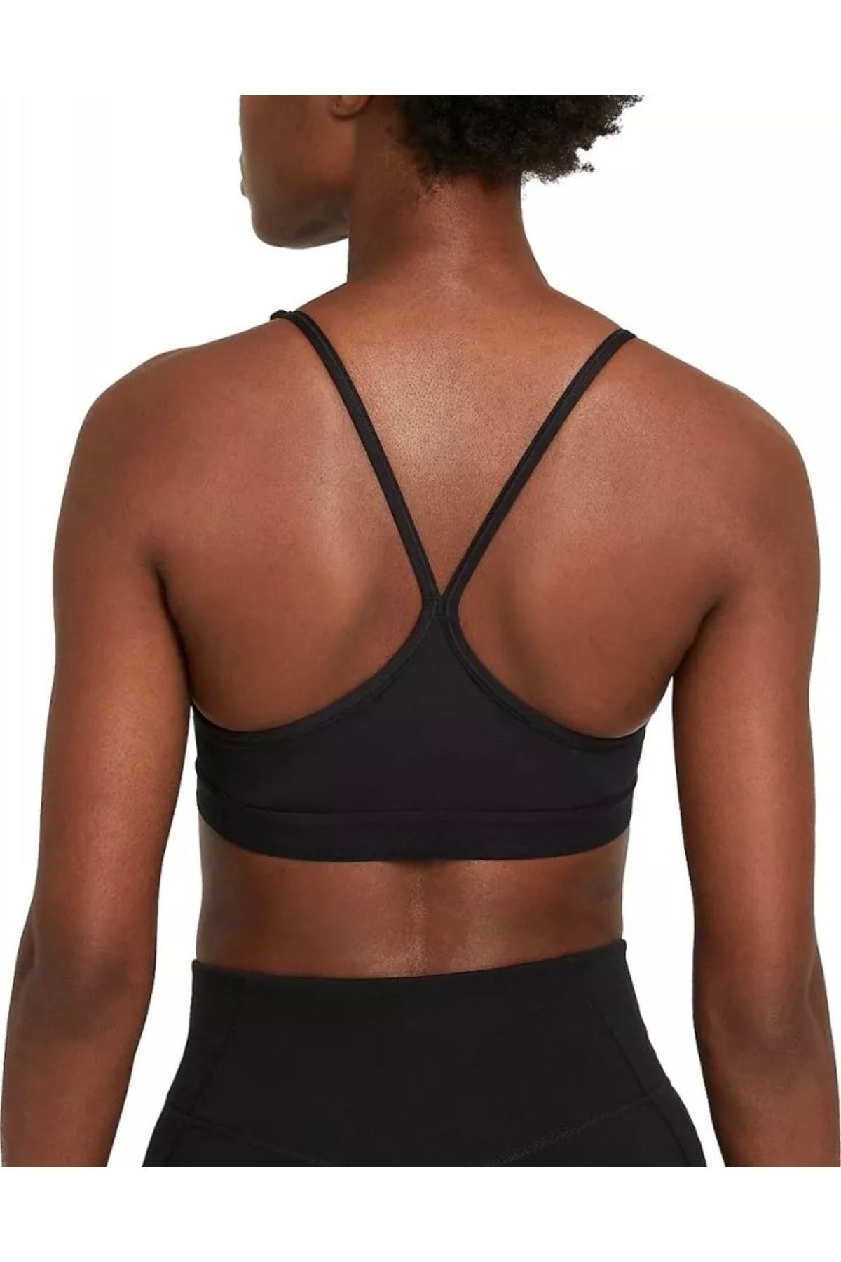 ATHLETA A-C ELATION V-NECK CROP BLACK SPORTS BRA SIZE XL NEW