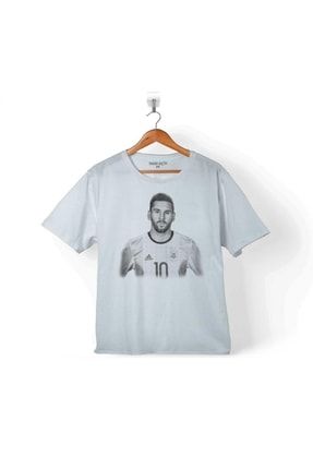 The Kıng Leo Lionel Messi Barcelona Forma Beyaz Çocuk Tişört T03B1662