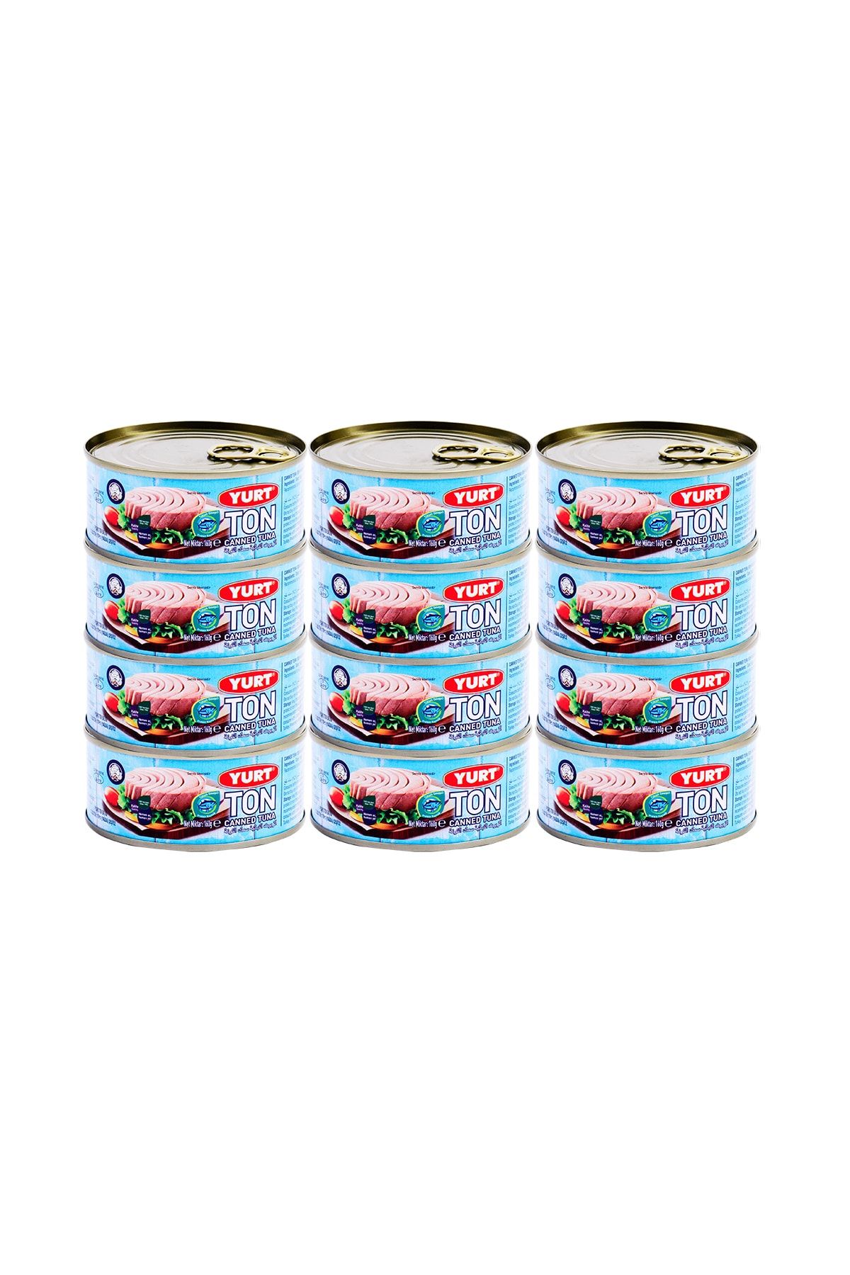 Yurt - Ton Balığı Iri Parçalı 160 gr 12'li Tava