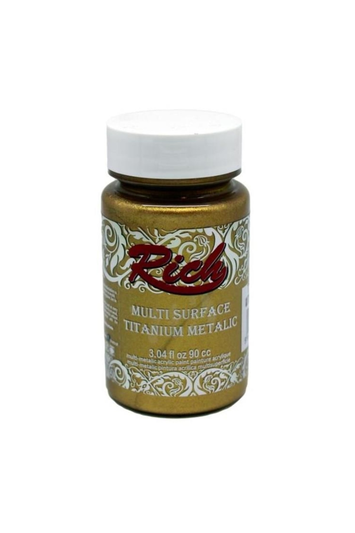 Rich Multi Surface Titanium 2524 Antik Altın Metalik Akrilik Boya 90 cc