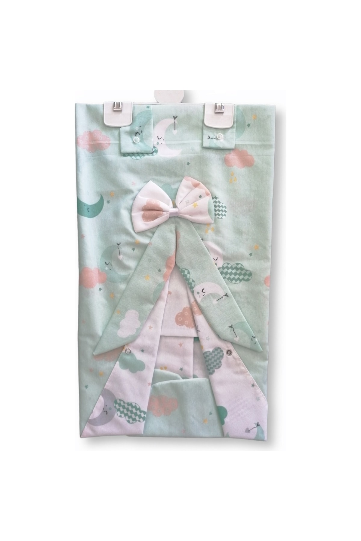 Sleepy Puset Örtüsü Kız-erkek Unisex Mint Yeşili Desenli