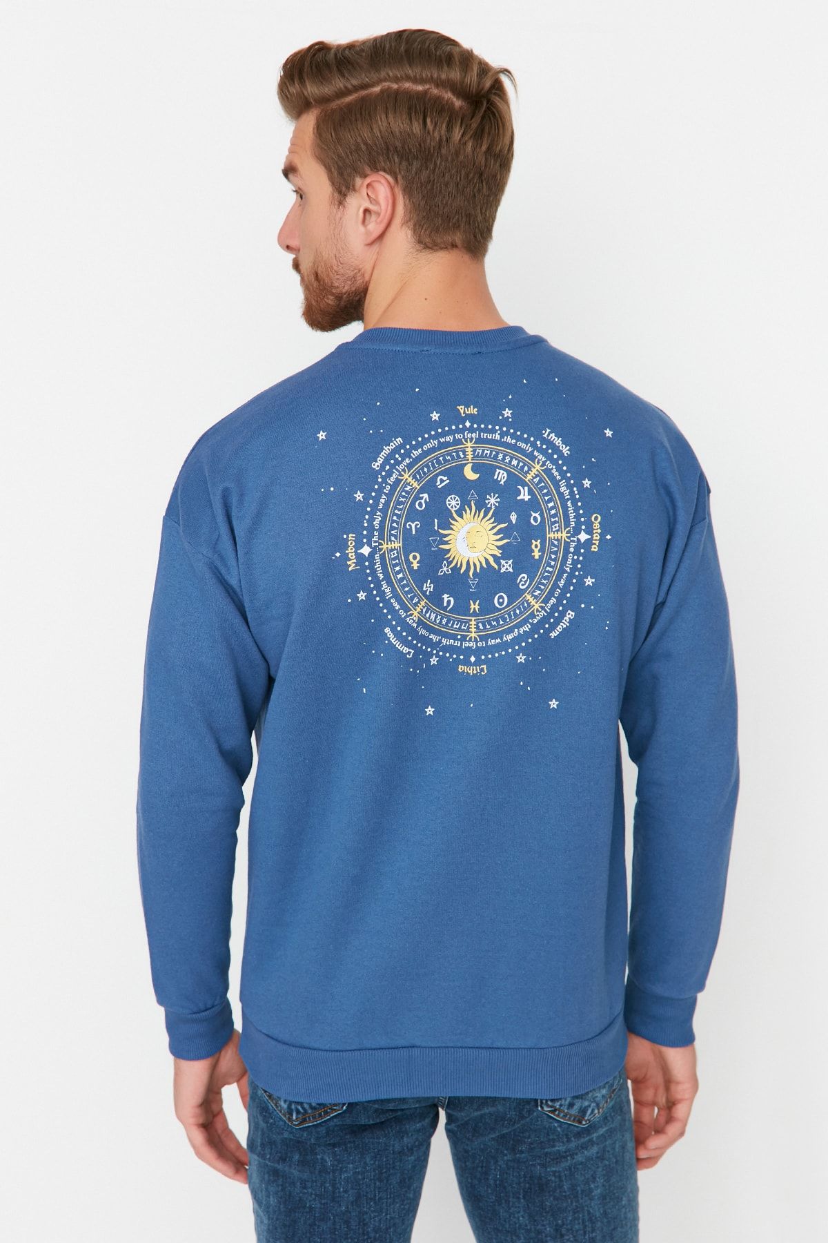 Trendyol Collection Sweatshirt Dunkelblau Regular Fit Fast ausverkauft