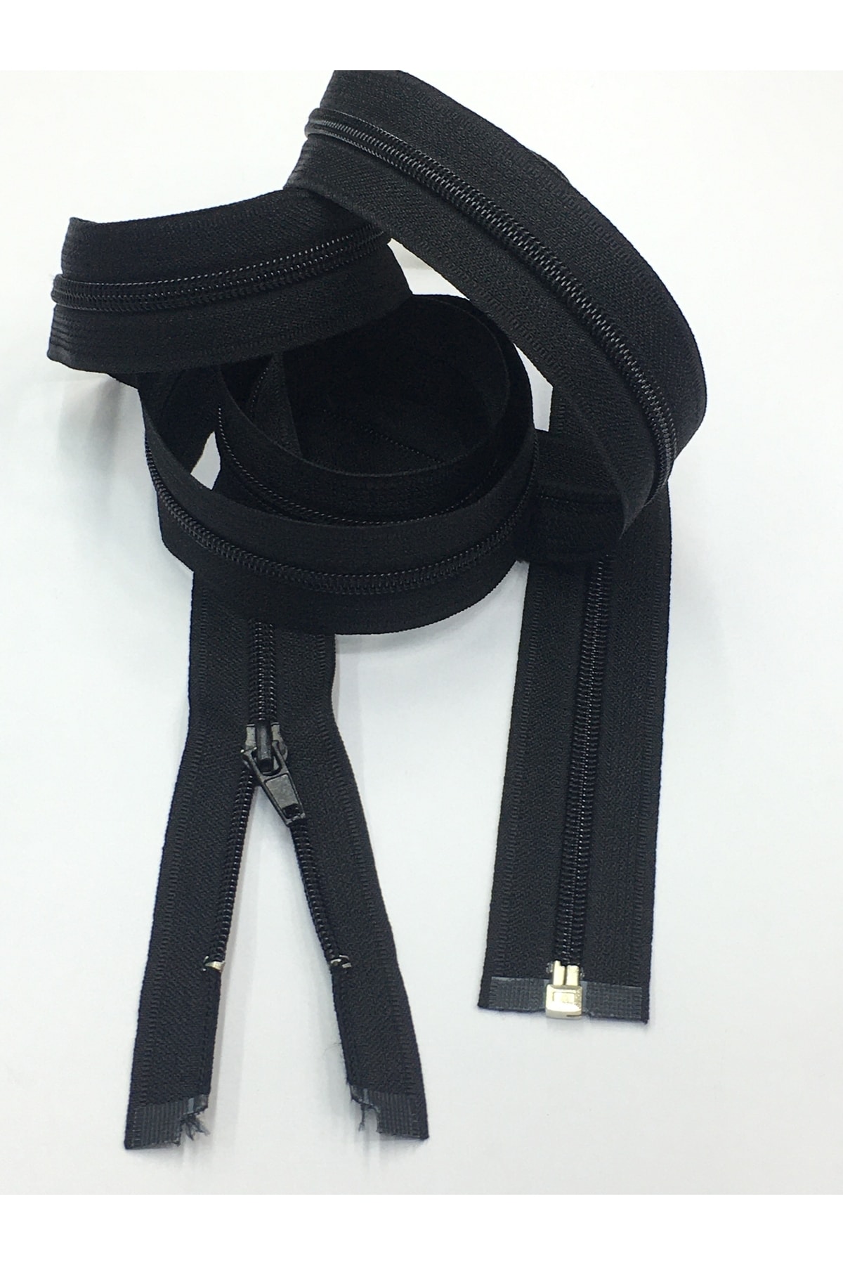 Abaya Zipper Medium Thickness 150 Cm Black