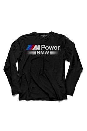 Bmw M Power Sport Logo 1 2 3 4 5 6 7 8 Serisi Uzun Kollu Tişört T04S1142