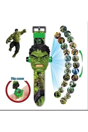 Hulk Karakterli Projeksiyon Resim Yansıtmalı Dijital Çocuk Kol Saati Kah137-4