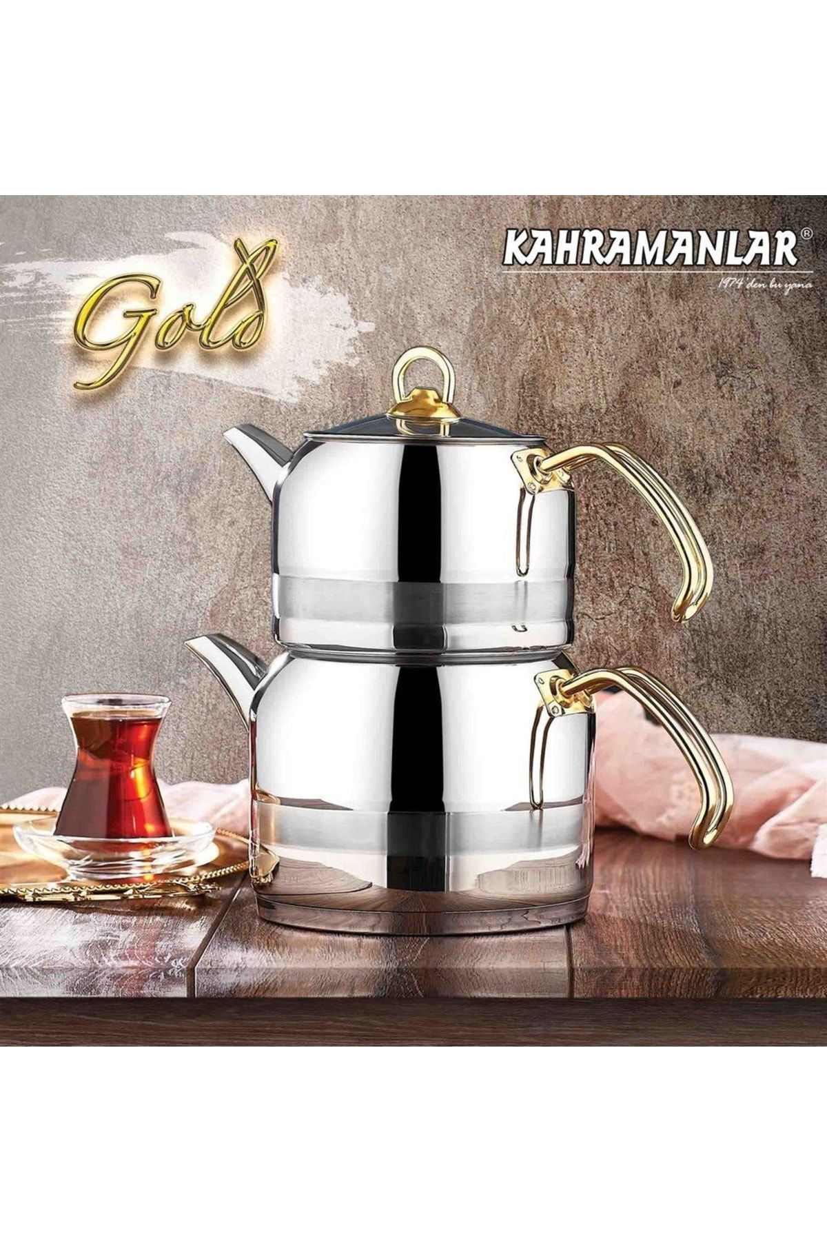 Kahramanlar Enza Gold Mega Boy Çaydanlık