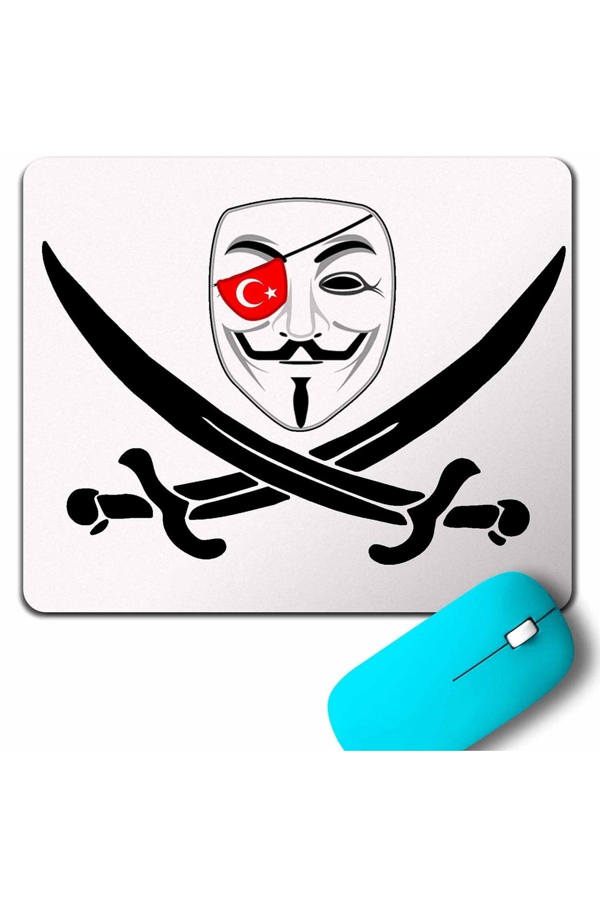 Kendim Seçtim-Anonymous Turkey Turkish Hacker Computer Software Mouse Pad 1