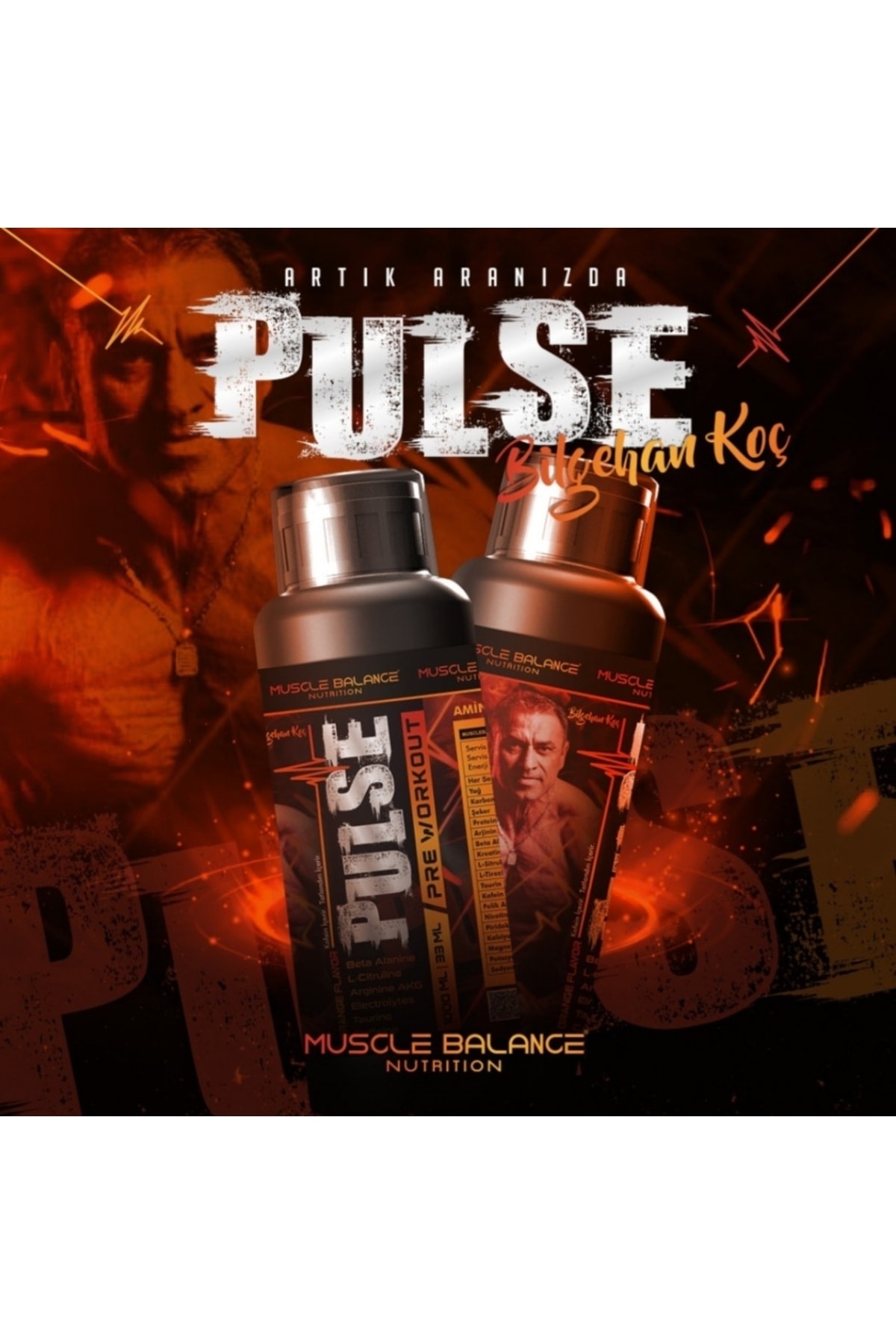 MUSCLE BALANCE Pulse By Bilgehan Koç Pre-workout 1000 Ml 33 Servis