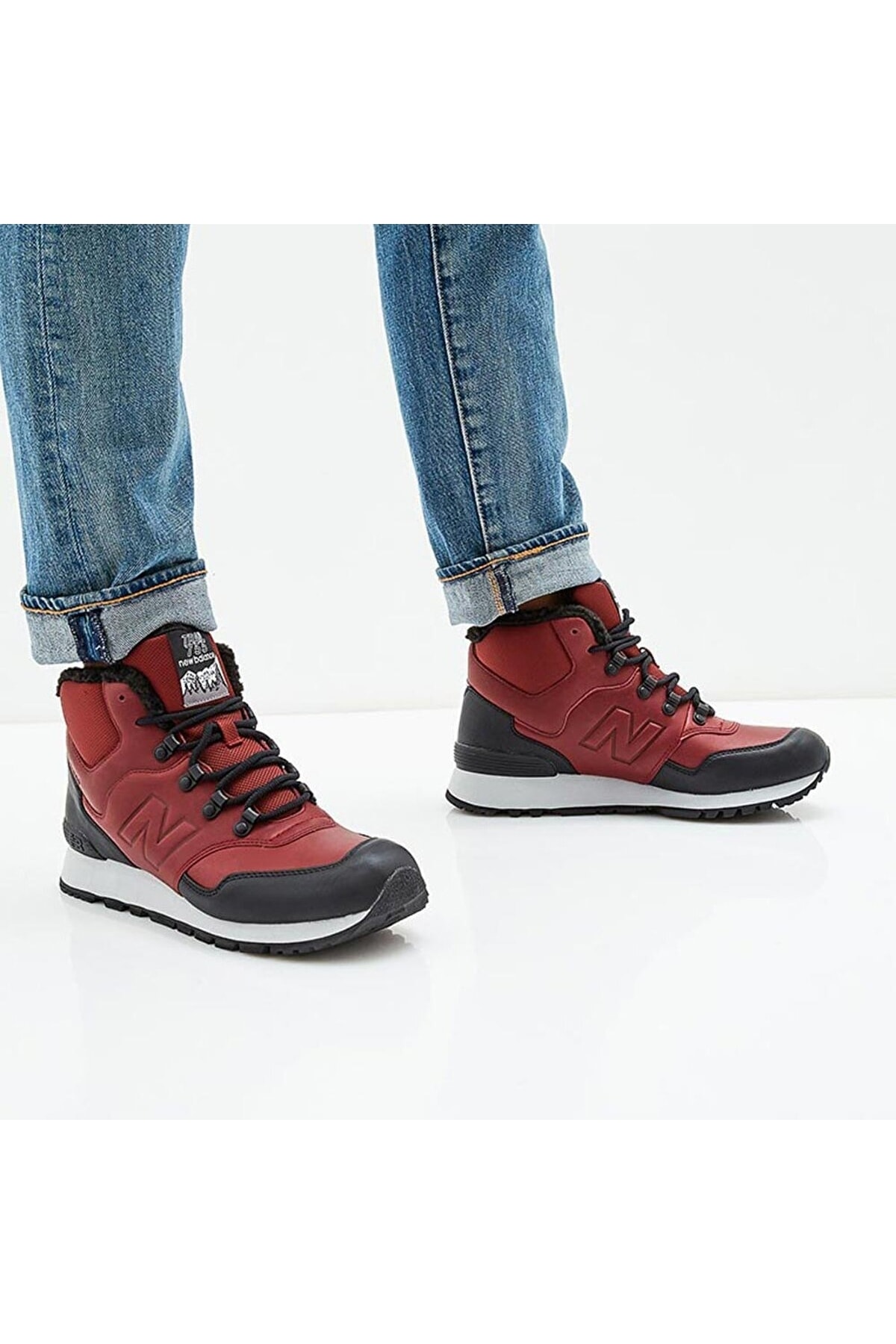 کفش اسنیکر نیو بالانس زنانه منسوجات طلایی         | New Balance HL755MLG CN - تصویر 5