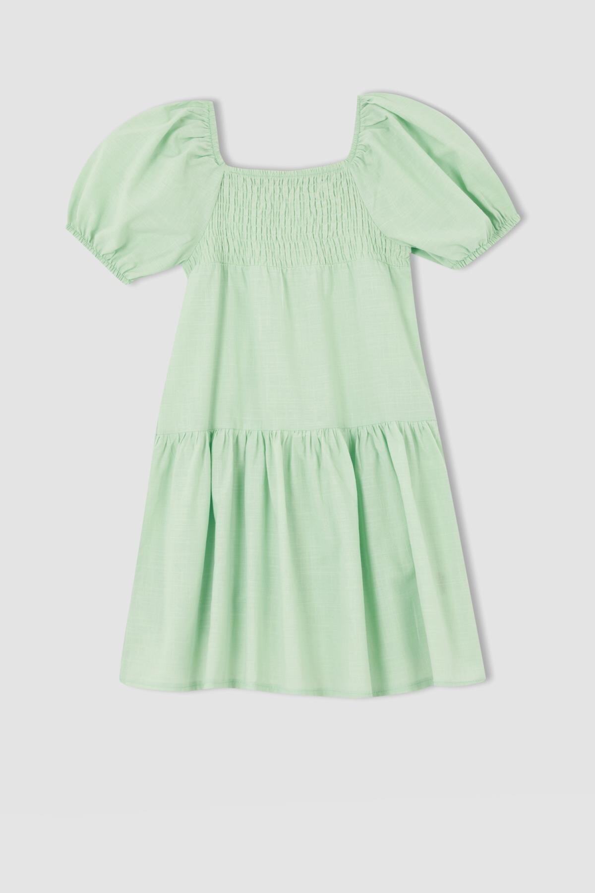 لباس مجلسی دخترانه فیروزه دفکتوDefacto | X6983A622SM اورجینال - تصویر 4