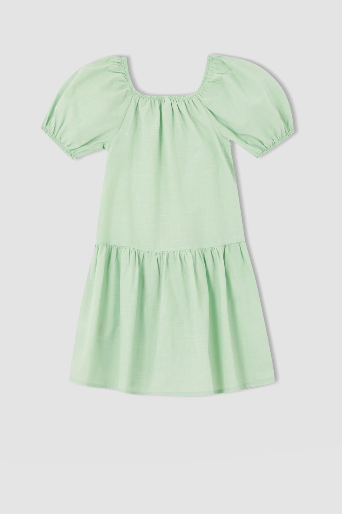 لباس مجلسی دخترانه فیروزه دفکتوDefacto | X6983A622SM اورجینال - تصویر 7