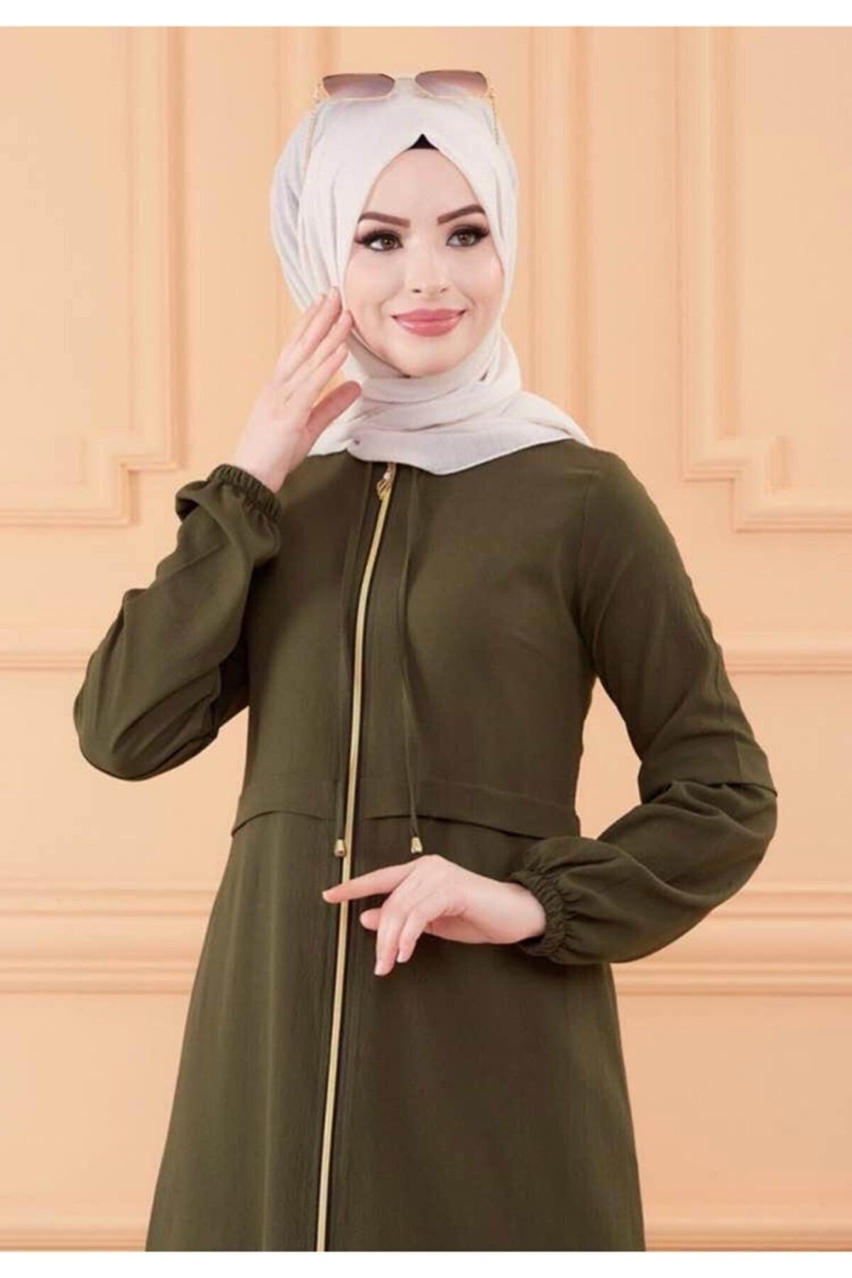 e en giyim Cap Abaya Khaki Trendyol