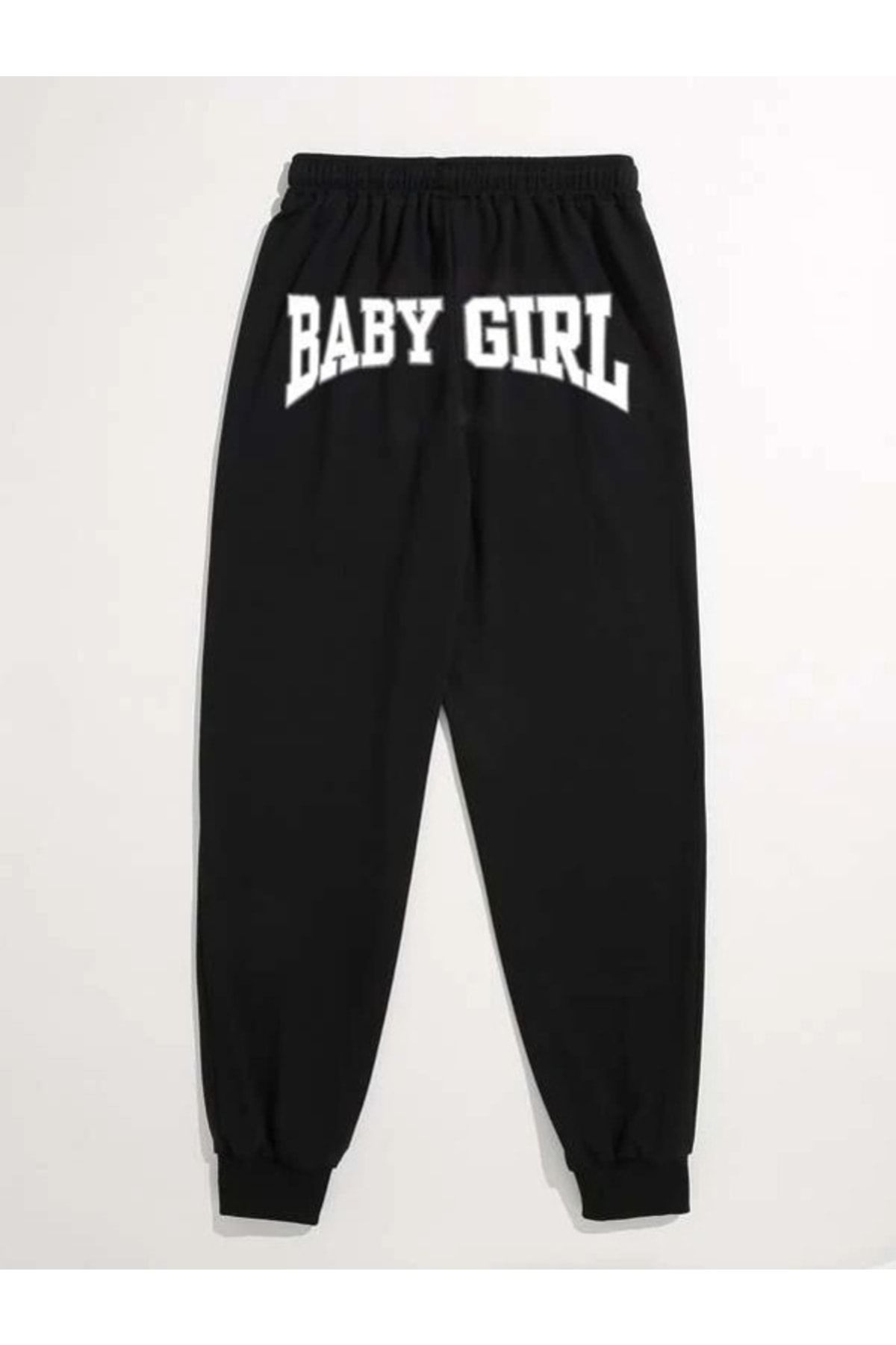 Baby girl black and white sweatpants 2025