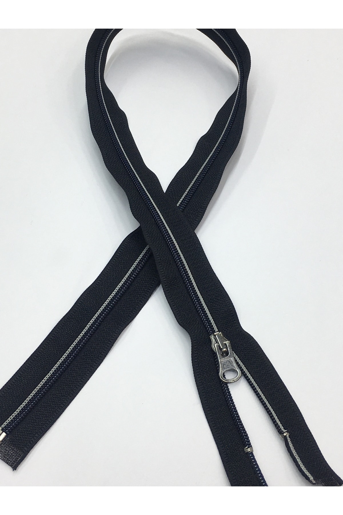 Tracksuit Coat Zipper 70 Cm Navy Blue