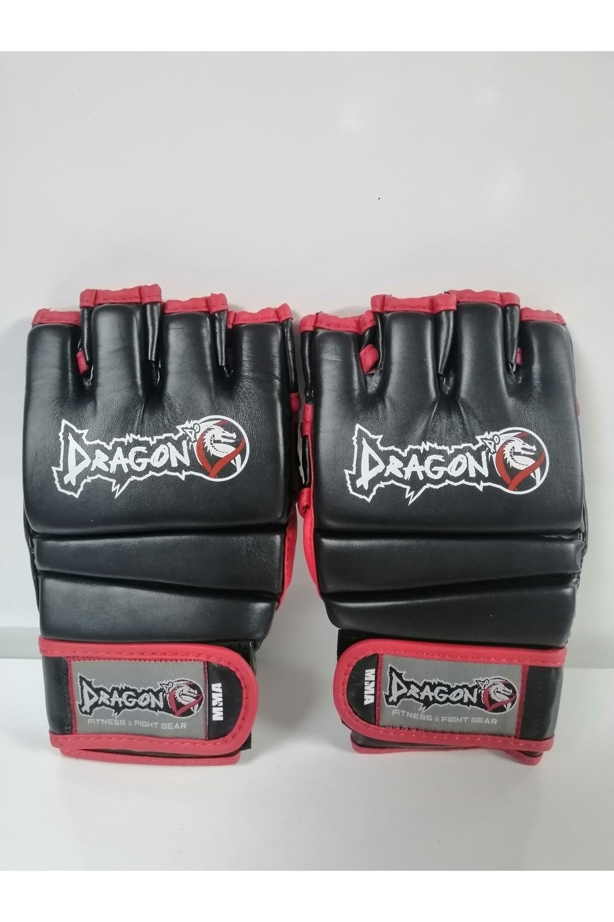 تجهیزات بوکس مشکی برند قرمز سیاه رنگ MMA دستکش Big Boss 30253 P L xl اندازه Dragondo