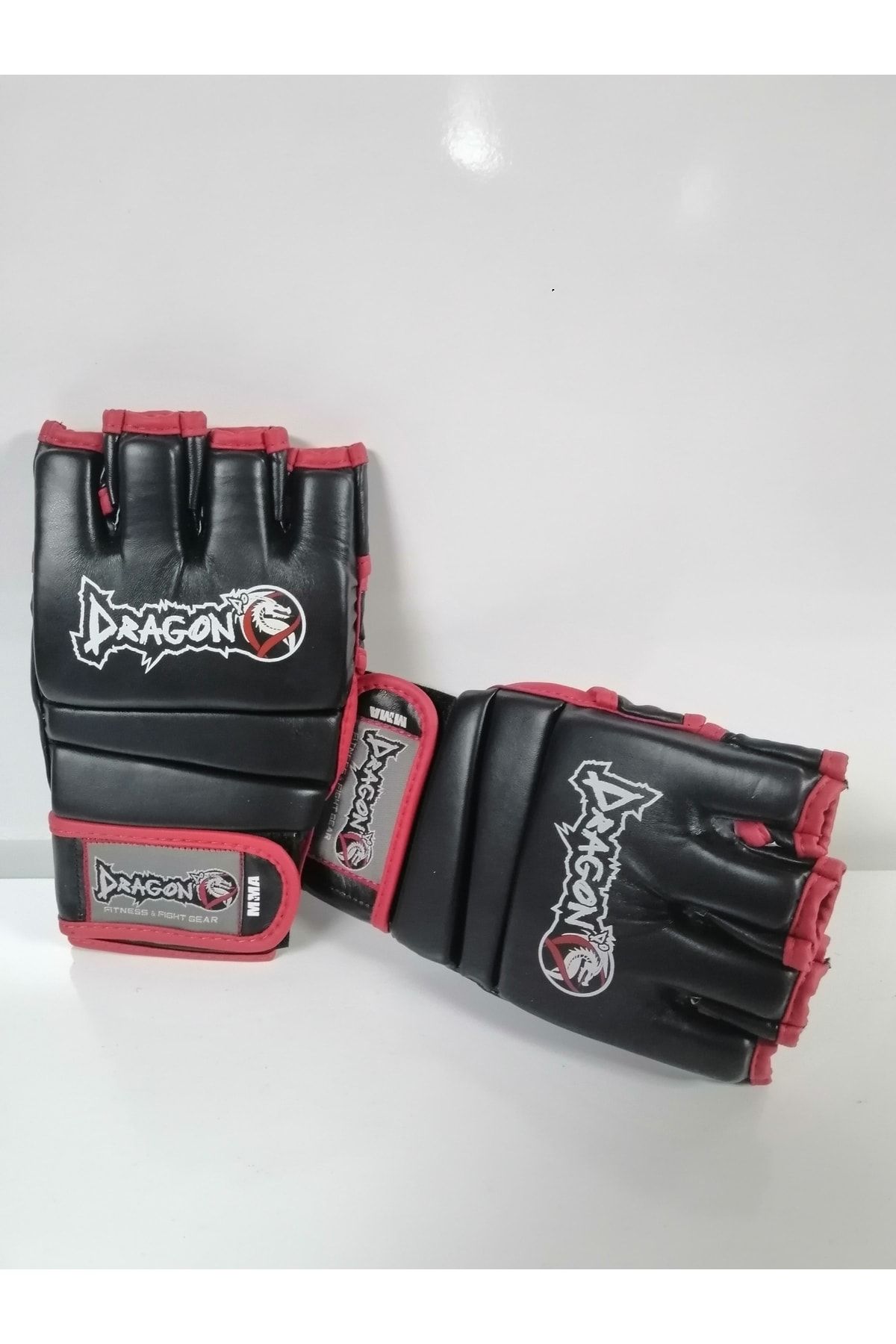 تجهیزات بوکس مشکی برند قرمز سیاه رنگ MMA دستکش Big Boss 30253 P L xl اندازه Dragondo