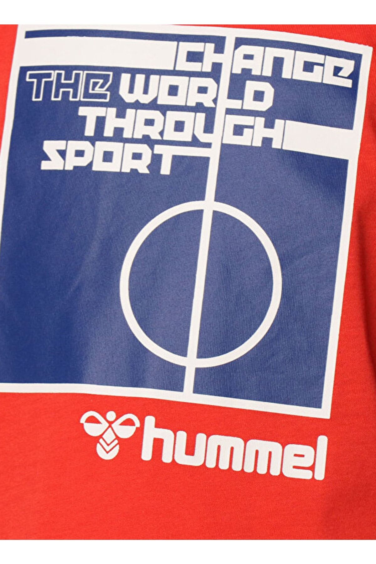 hummel تی شرت نر قرمز چاپ شده 911598-1027 HMLNALA S/S