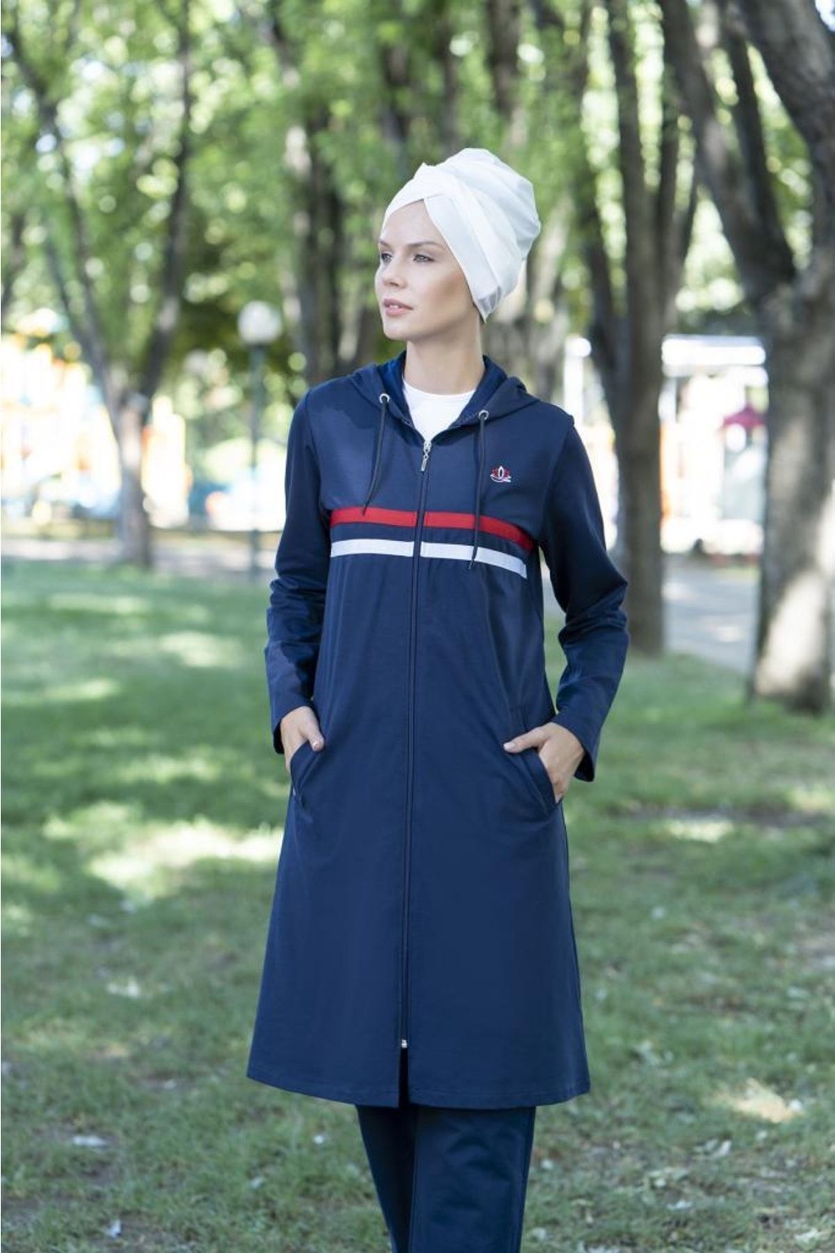 Elif Okur-Hooded Hijab Tracksuit Set 3