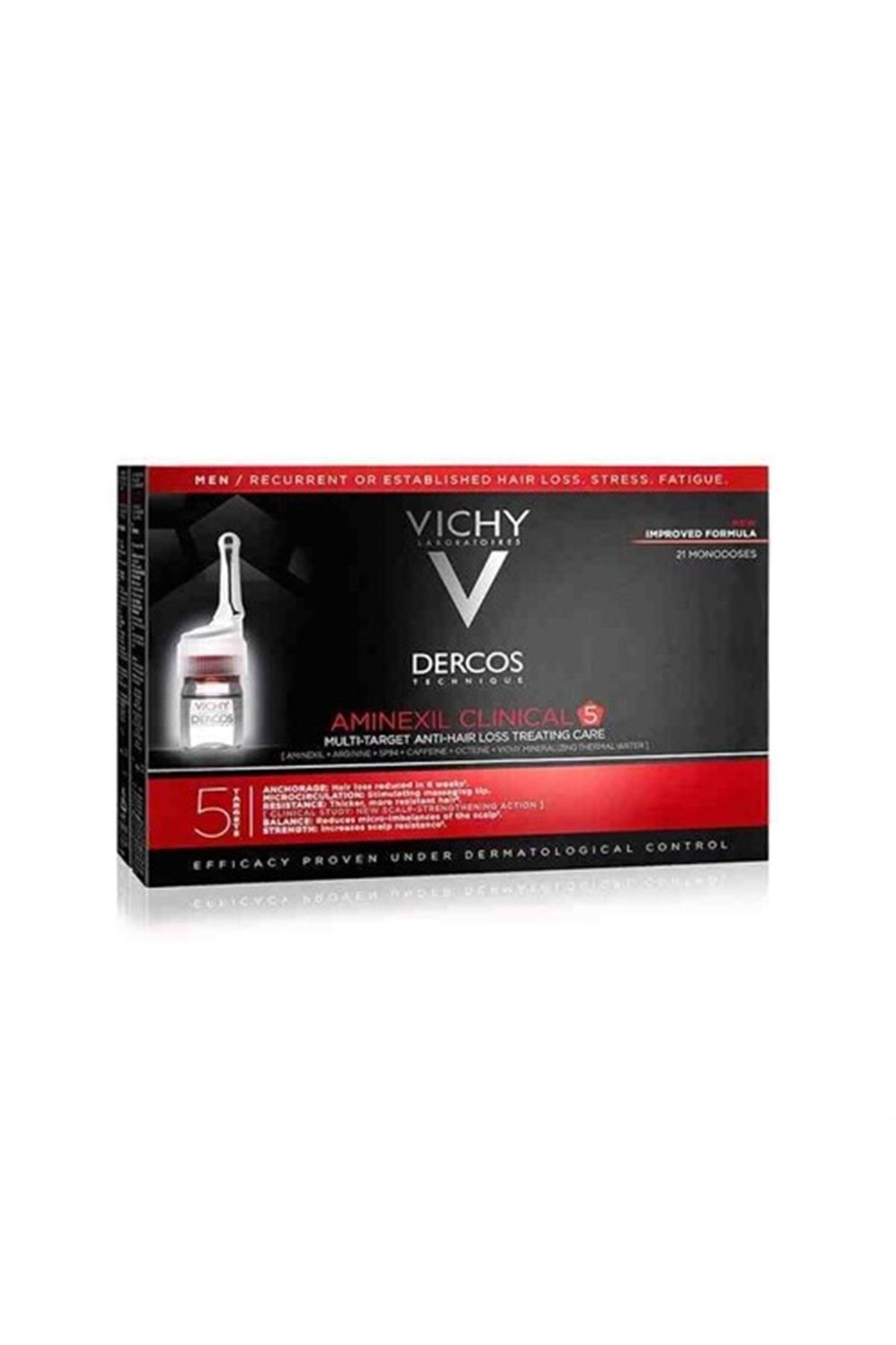 Vichy مجموعه مراقبت از مو Dercos Aminexil Clinical 5 (مردانه) 21x6ml