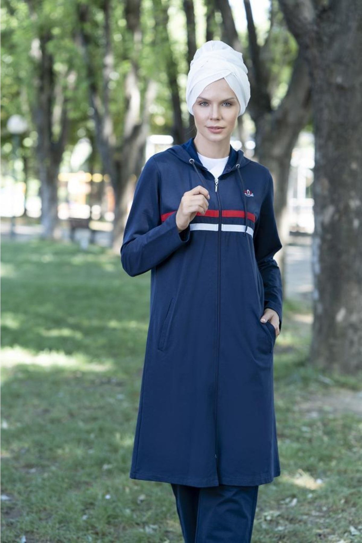 Elif Okur-Hooded Hijab Tracksuit Set 2