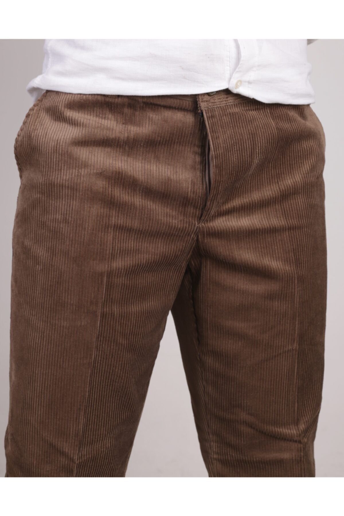 Buy Cantabil Men Light Brown Trousers Online
